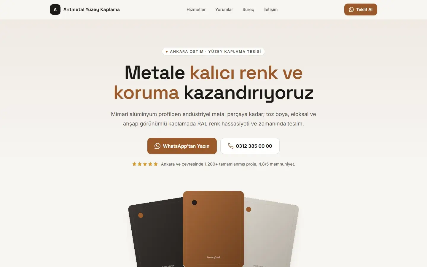 Doveify Kurumsal Demo demo sitesinin masaüstü görünümü